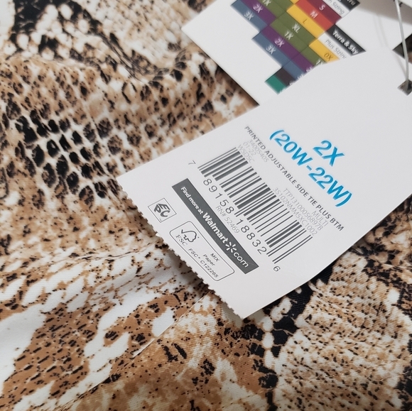 Time and Tru Plus Size Swim Bikini Bundle Lot NEW Animal Print Floral - Picture 8 of 8